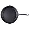 Lehman's Cast Iron Skillet - Nitrogen Hardened Cookware, Tough but Lightweight, No Need to Season, Silicone Safety Handle Included